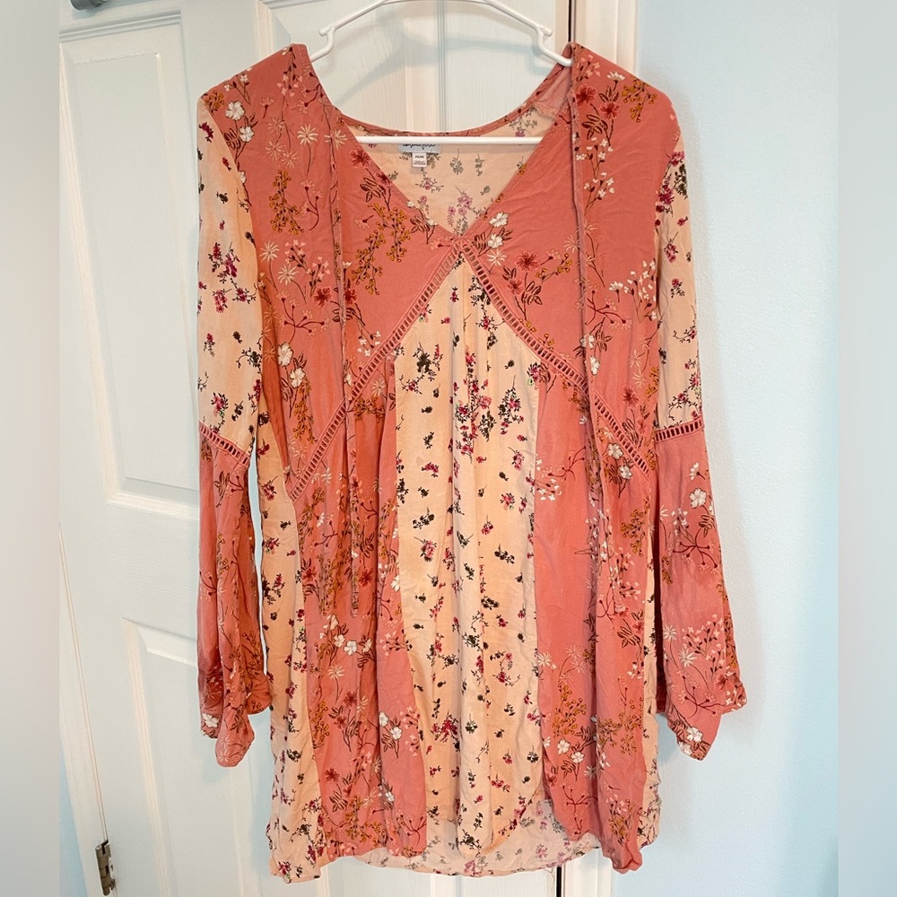 Love, fire Brand Pink Bohemian Dress